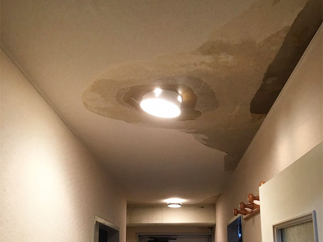 天井から漏水